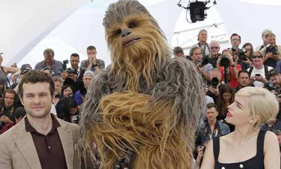han solo cannes chubacca