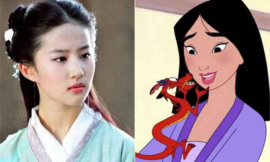lñiu yifei mulan disney